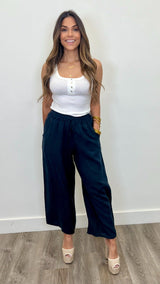 Alessandra Linen Pants - PRINZZESA BOUTIQUE