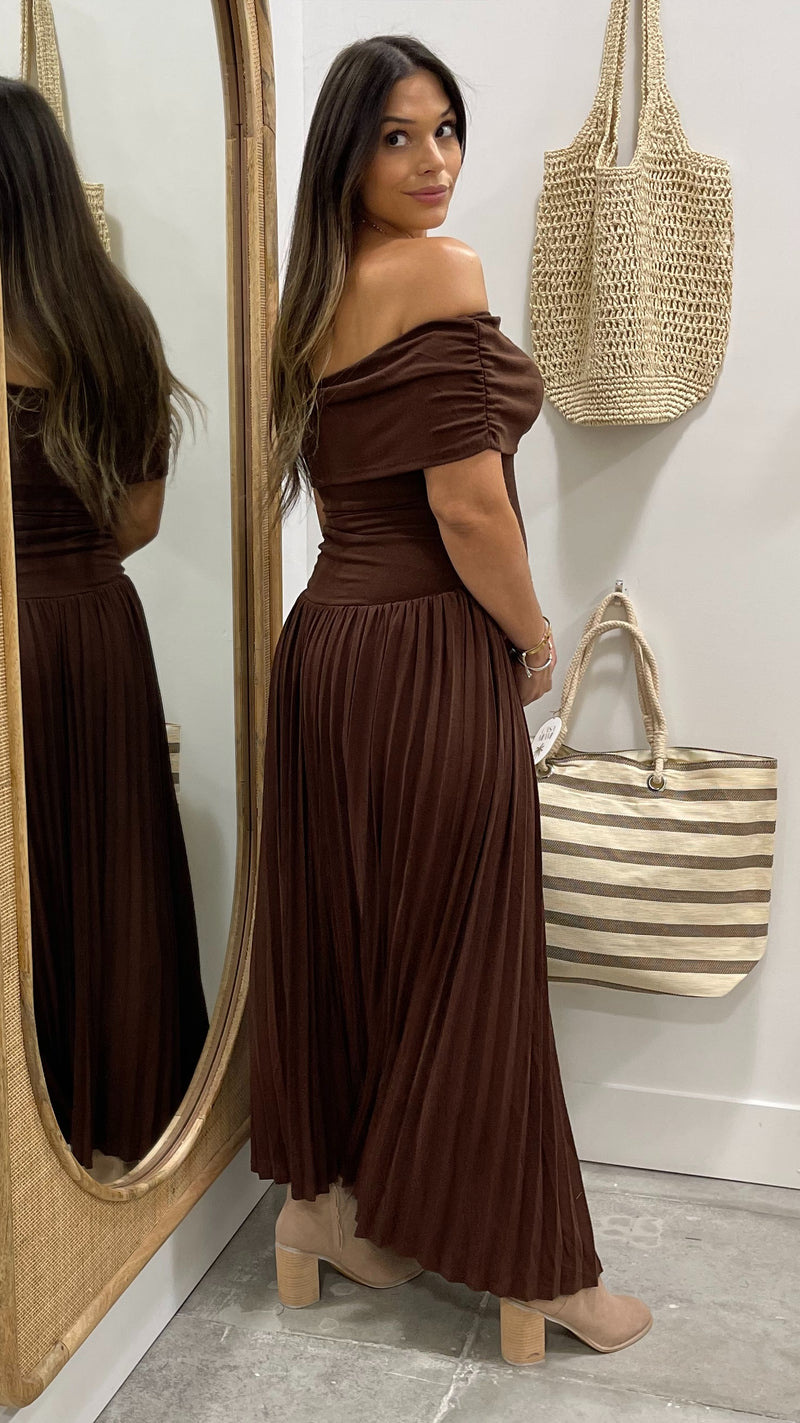Carolyn Chocolate Dress