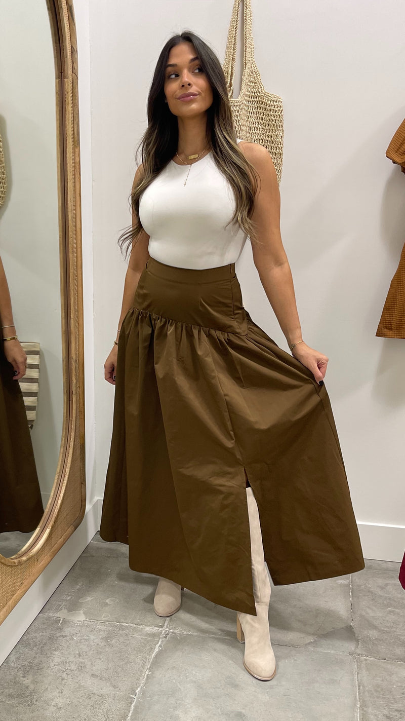 Midnight Mocha Maxi Skirt