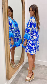 Doriano Blue Italian Dress