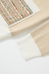 Tweed Collar Mix Cardigan