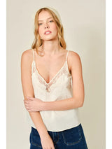 Lace Detail Lounge Wear Cami Ivory