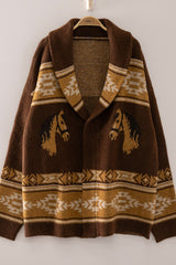Southwest Horse Knit Cardigan