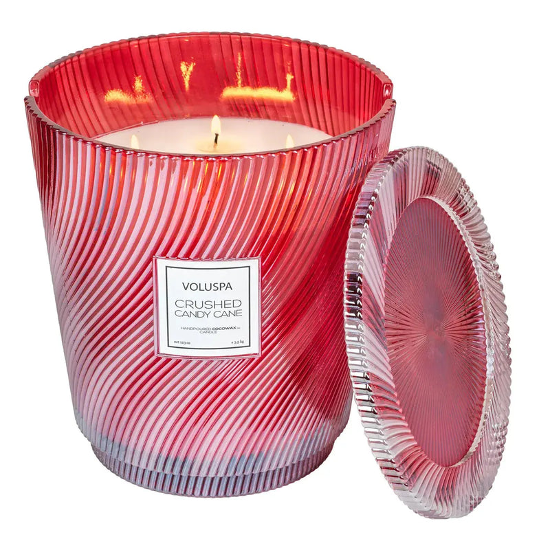 5 Wick 123 OZ Hearth Candle Crushed Candy Cane - PRINZZESA BOUTIQUE