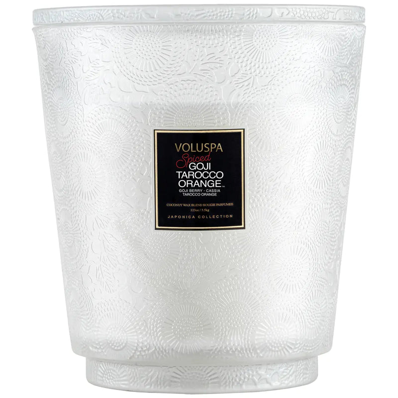 5 Wick Hearth 123 oz Candle Spiced Goji Tarocco Orange - PRINZZESA BOUTIQUE