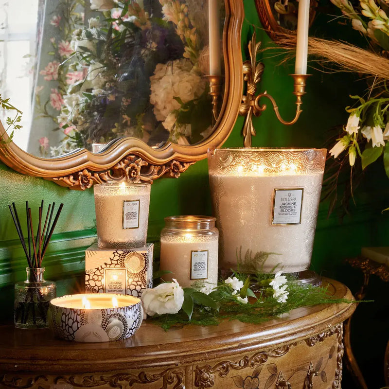 5 Wick Hearth Candle Jasmine Midnight - PRINZZESA BOUTIQUE