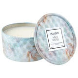 Milk Rose 2 Wick Tin Candle
