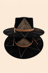Marcelo Telescope Crown Hat - Black