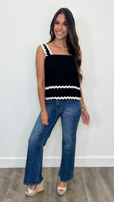 Aviana Black Top - PRINZZESA BOUTIQUE
