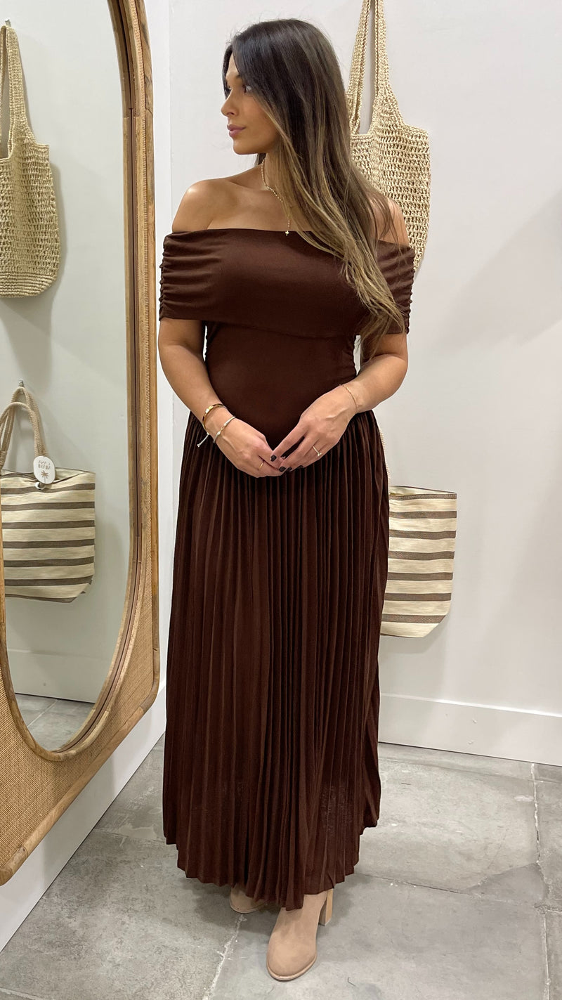 Carolyn Chocolate Dress