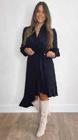 Bronwyn Dress Black - PRINZZESA BOUTIQUE