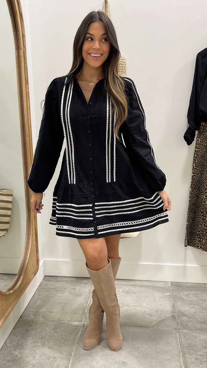 Andora Black Mini Dress