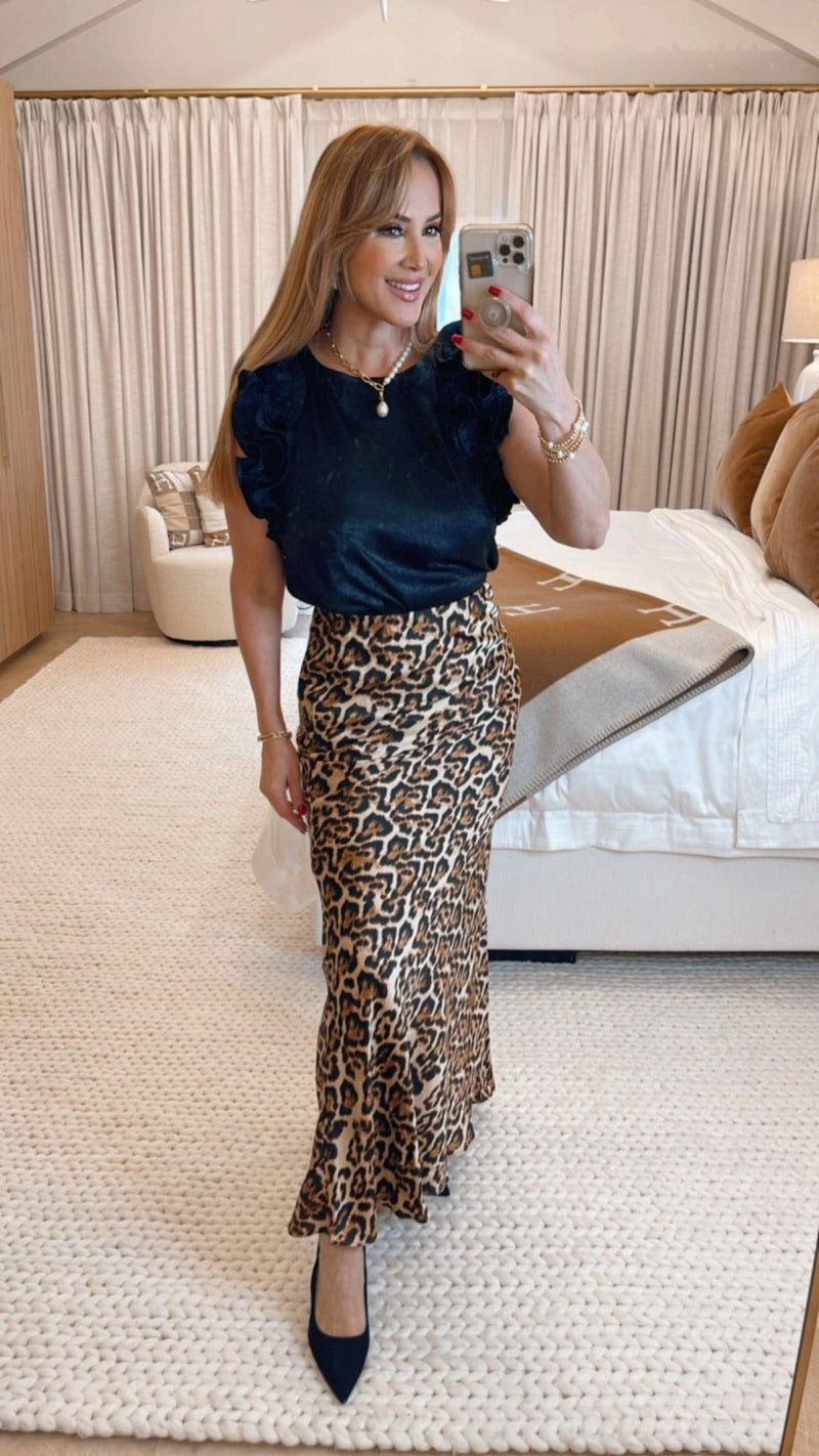 Carina Black Top - PRINZZESA BOUTIQUE