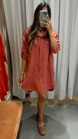 Gina Linen Dress - PRINZZESA BOUTIQUE