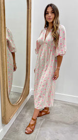 Ibiza Heart Resort Dress Blue Tone