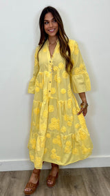 Serena Cotton Maxi Dress - PRINZZESA BOUTIQUE