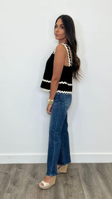 Aviana Black Top - PRINZZESA BOUTIQUE