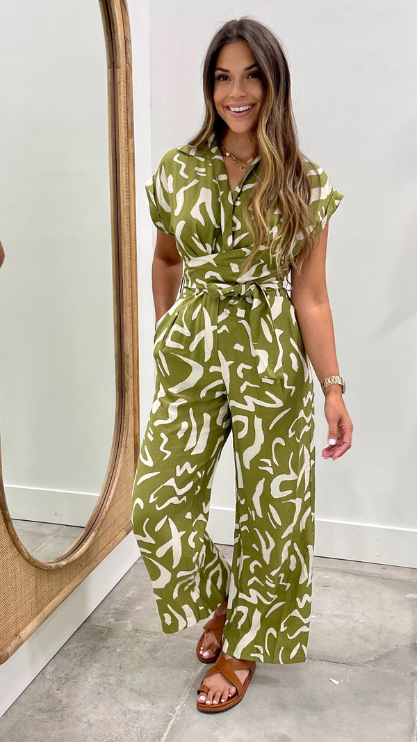 Cecila Sea Grass Jumpsuit