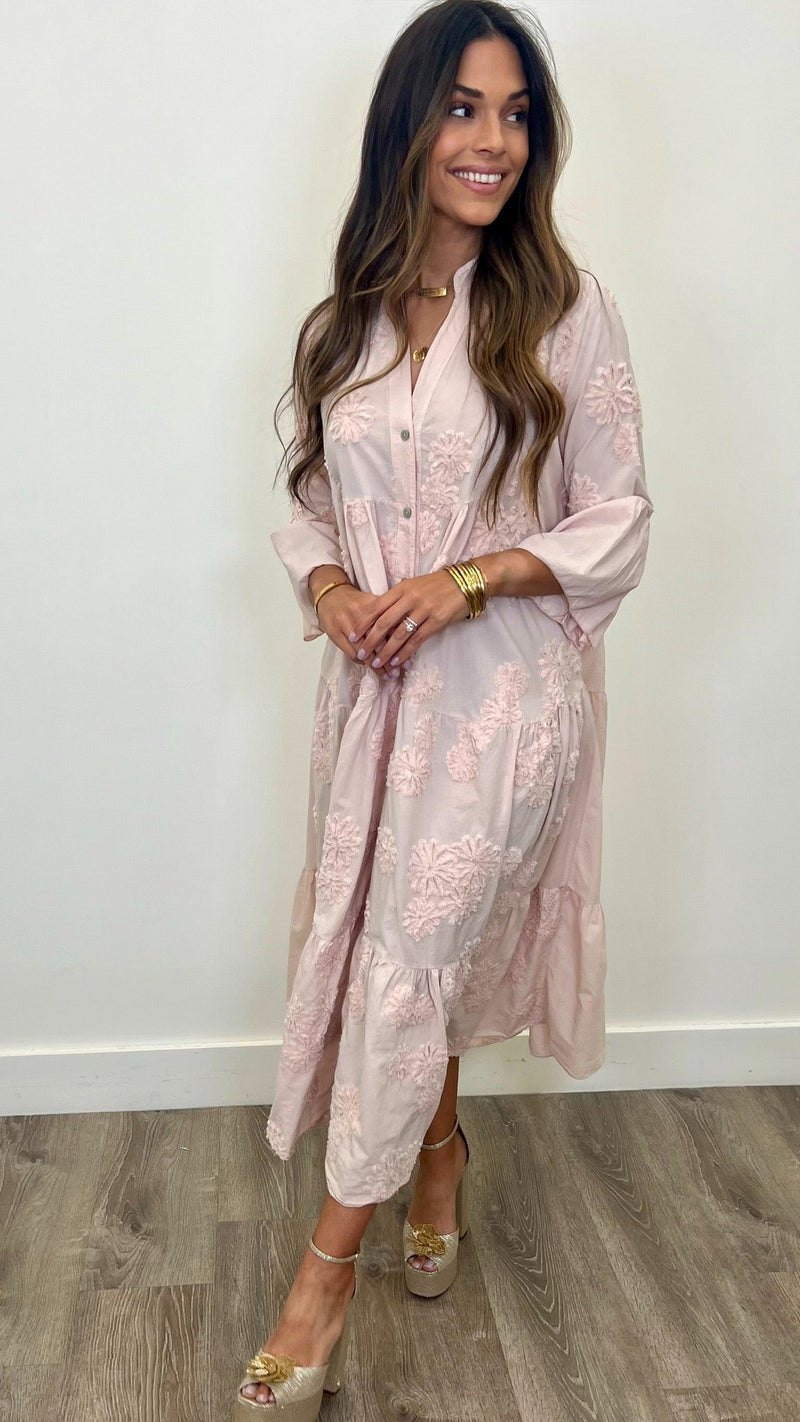 Serena Cotton Maxi Dress - PRINZZESA BOUTIQUE