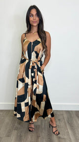 Levi Midnight Taupe Dress