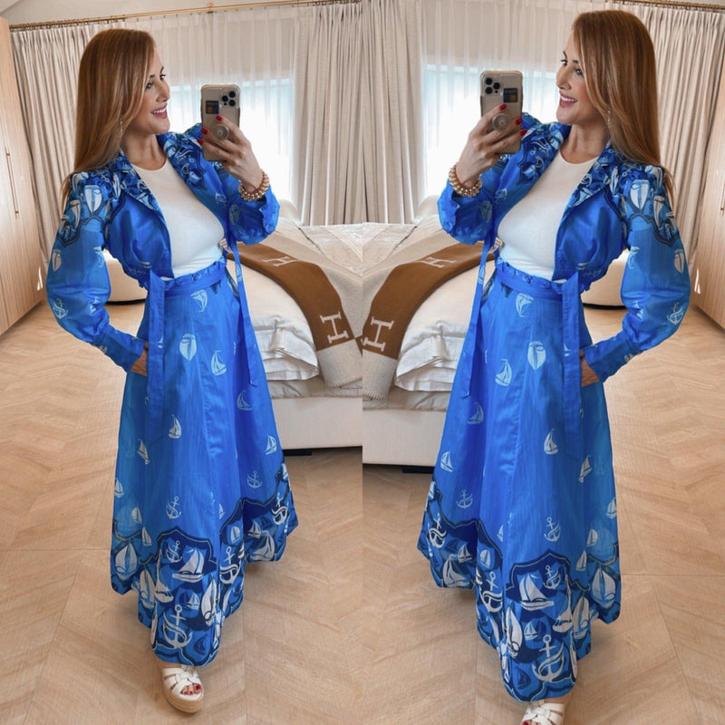 Portofino Blue Set - PRINZZESA BOUTIQUE