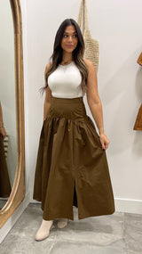 Midnight Mocha Maxi Skirt