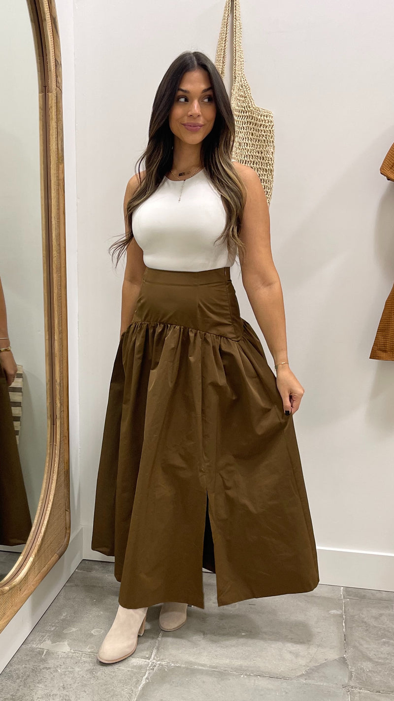 Midnight Mocha Maxi Skirt