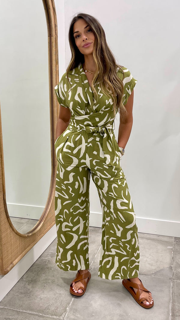 Cecila Sea Grass Jumpsuit