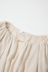 Shirred Cape Top Natural