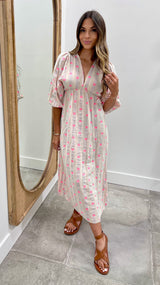 Ibiza Heart Resort Dress Blue Tone