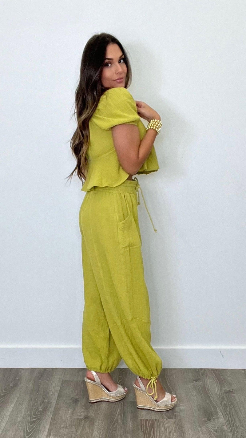 Cameron Olive Top - PRINZZESA BOUTIQUE