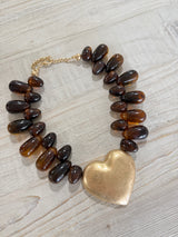 Summer Tortoise Style Heart Necklace