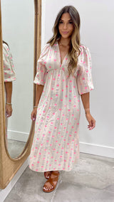 Ibiza Heart Resort Dress Blue Tone