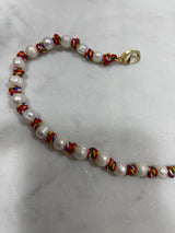 Pearl Knots Multicolor Red