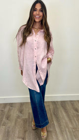 Martina Linen Button Up Dress