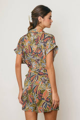 Island Solstice Surplice Waist Tie Romper