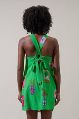 Trinie Postcard Amory Halter Mini Dress