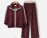 Polka Dot Travel Track Suit