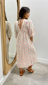 Ibiza Heart Resort Dress Blue Tone