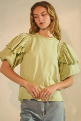 Crew Neck Jersey T-Shirt