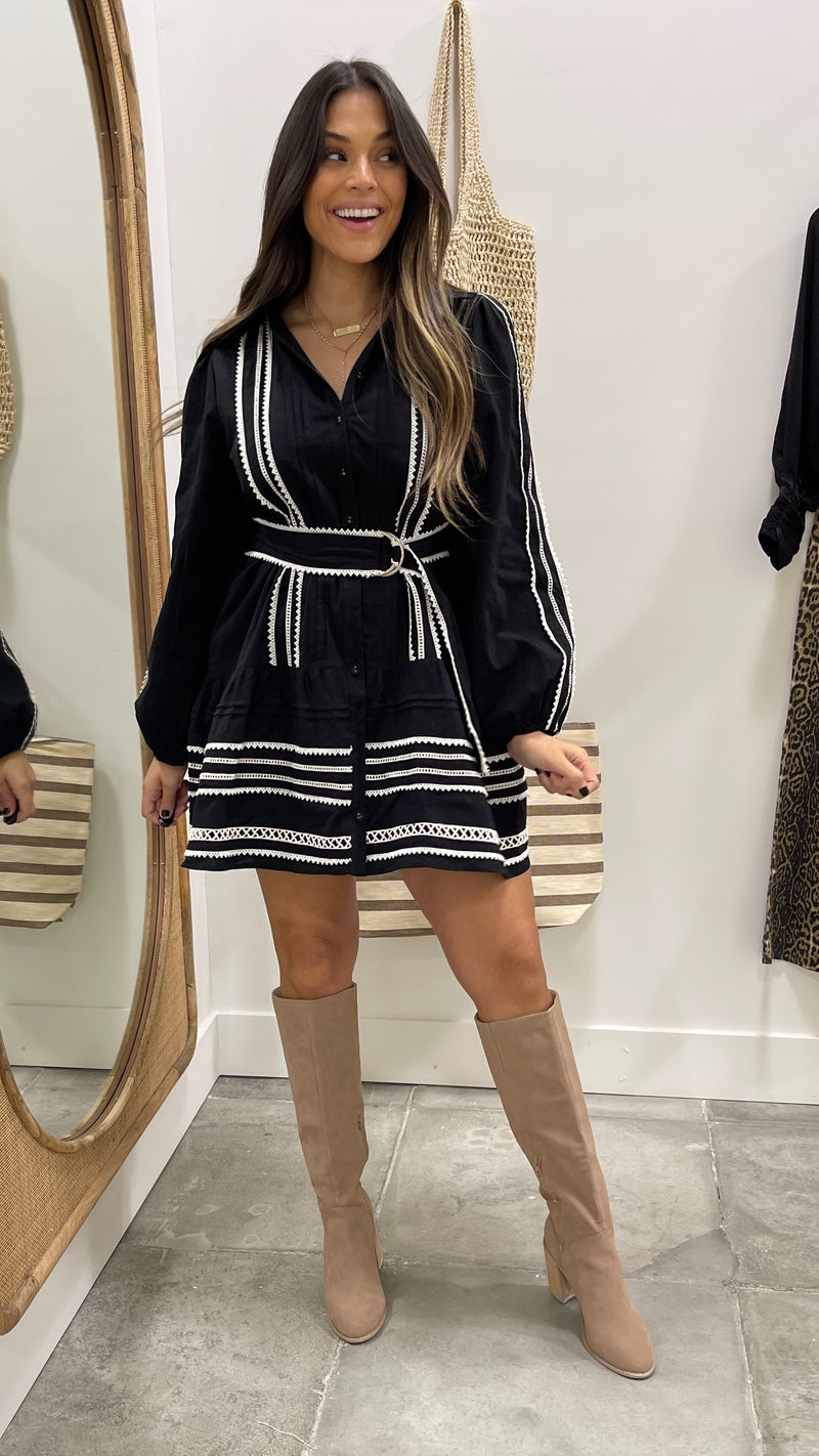 Andora Black Mini Dress