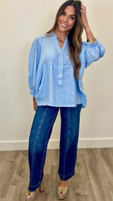 Lorenza Linen Top