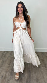 Gwenivere Ivory Maxi Dress
