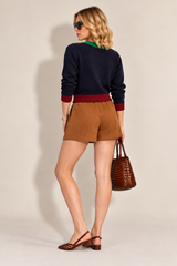 Color Combo Sweater Cardigan