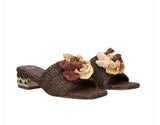 Isla De Maria Sandals with Gold Heel