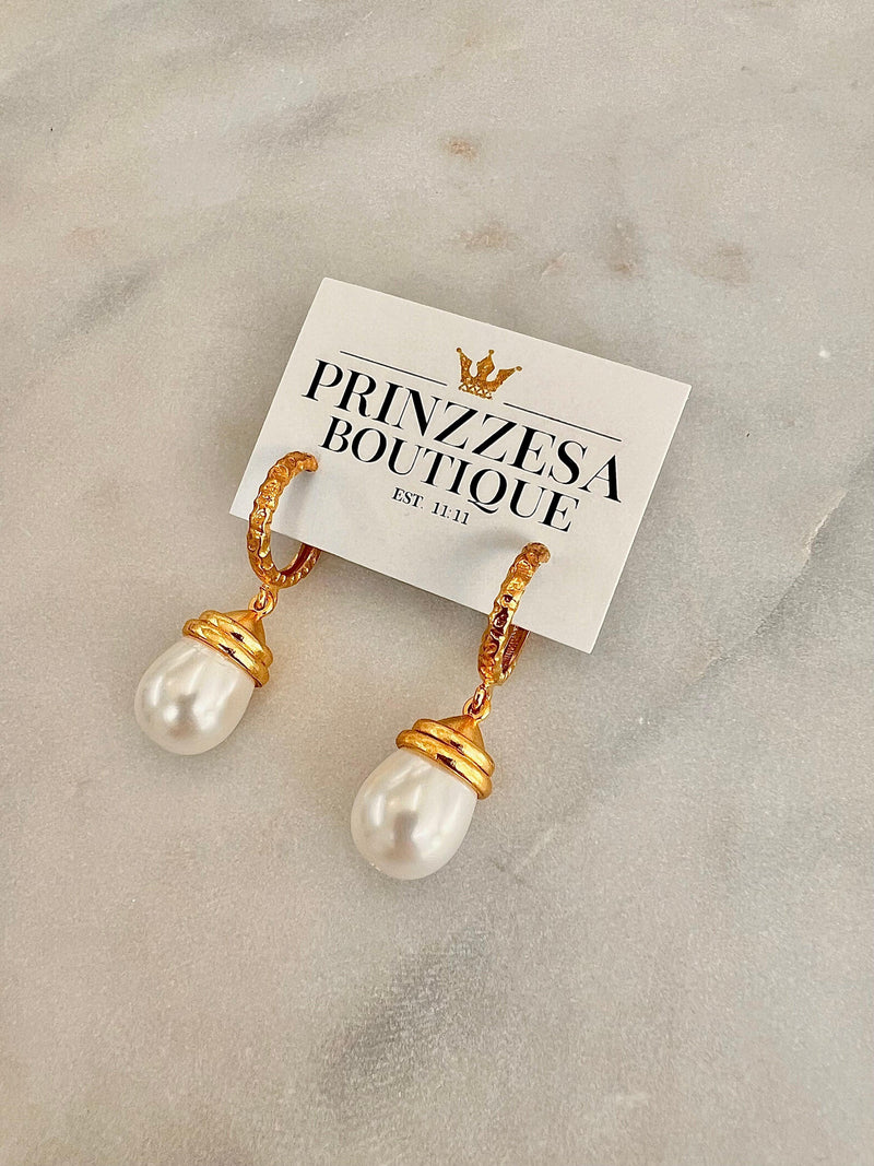 Carlotta Pearl Earrings - PRINZZESA BOUTIQUE
