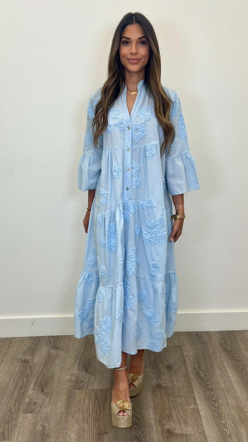 Serena Cotton Maxi Dress - PRINZZESA BOUTIQUE