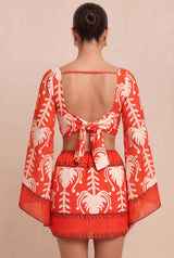 Coral Copa Dance Club Dress