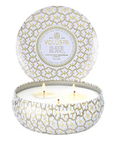 Suede Blanc 3 Wick Tin Candle - PRINZZESA BOUTIQUE
