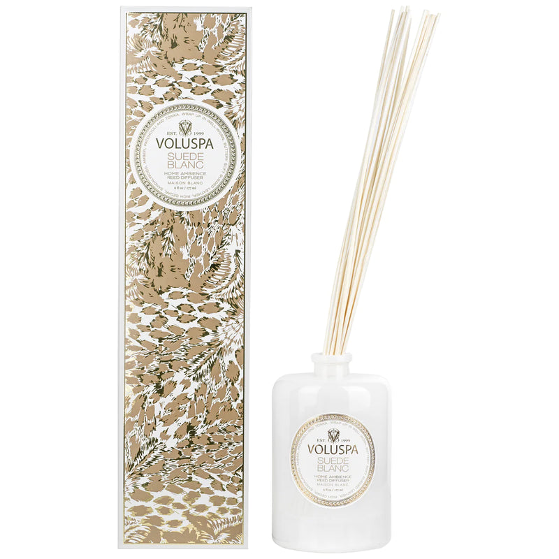 Suede Blanc Reed Diffuser - PRINZZESA BOUTIQUE